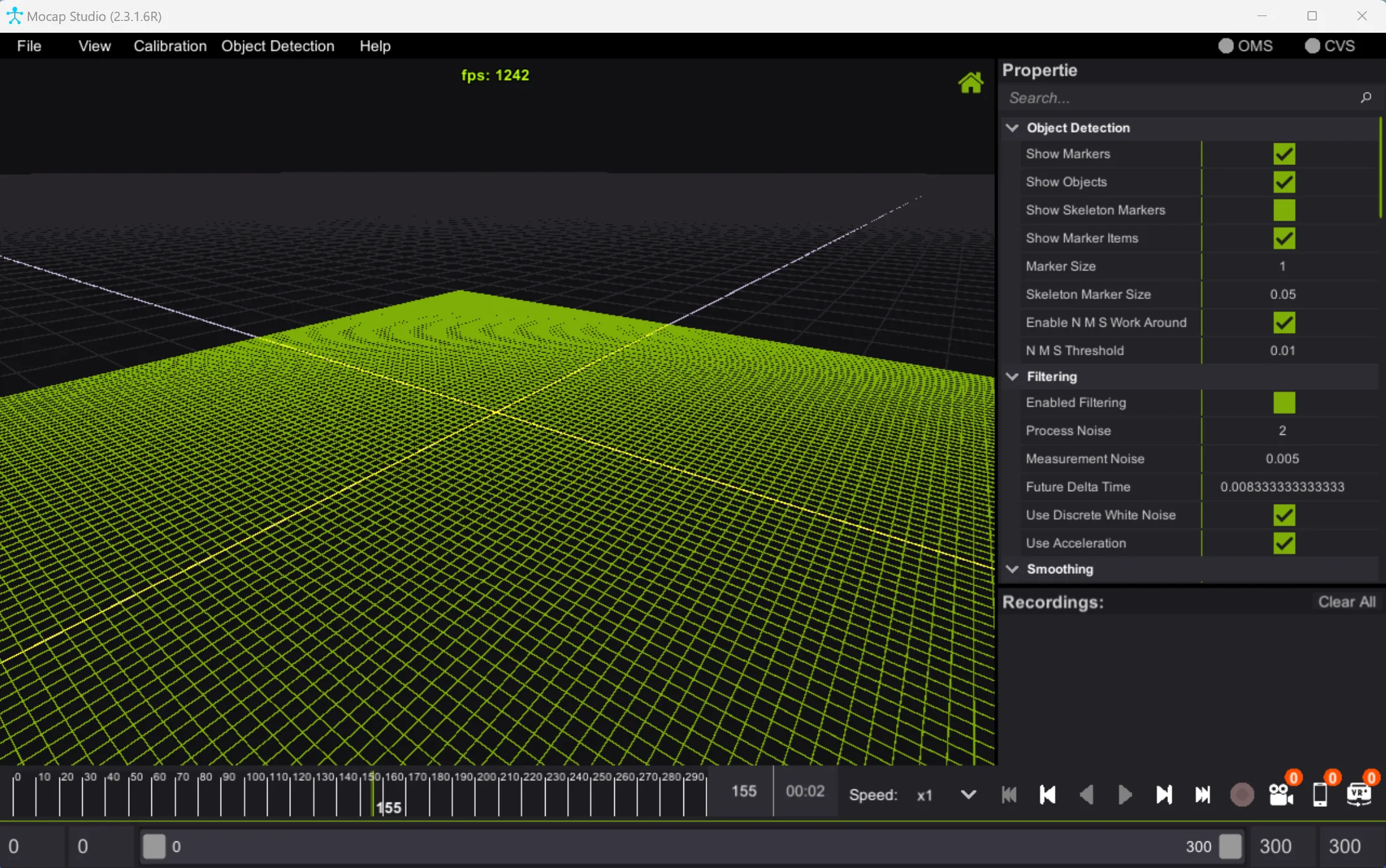 Installing Mocap Studio — Mocap studio open window