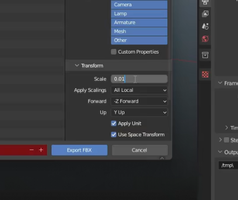 Use Blender to rescale
