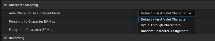 Auto Character Assignment Mode