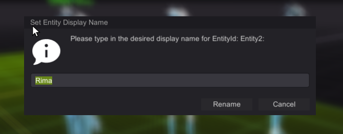Edit Display Name DIalog