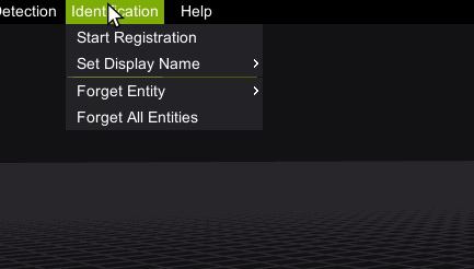 Identification Menu Item